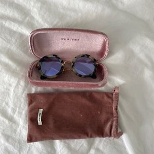 Miu Miu round sunglasses